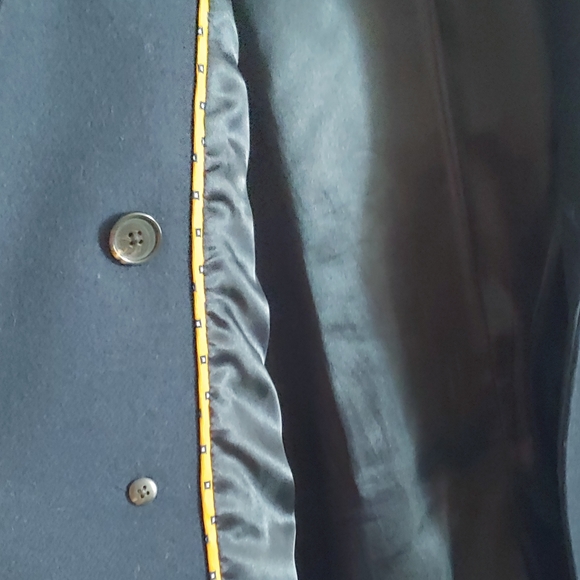 J. Crew Navy Double-Breasted Coat - Picture 3 of 6